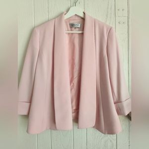 4/$50⭐️Kasper Draped Open Front Jacket 3/4 Sleeve Size 10